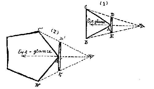 [Vidoj de pentagono kaj triangulo]